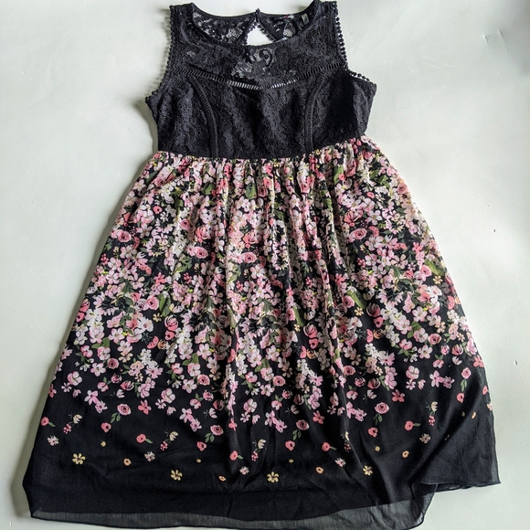 NWT Lace & Floral Dress - Picture 6 of 6